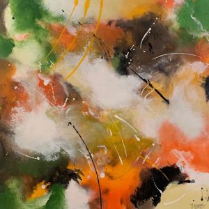 Peinture à l’huile sur toile – 50×50 cm – Roxane Torrao