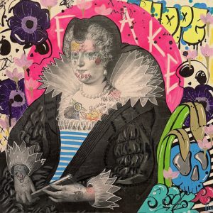 Technique mixte sur toile– 50×50 cm – Hélène Le pape